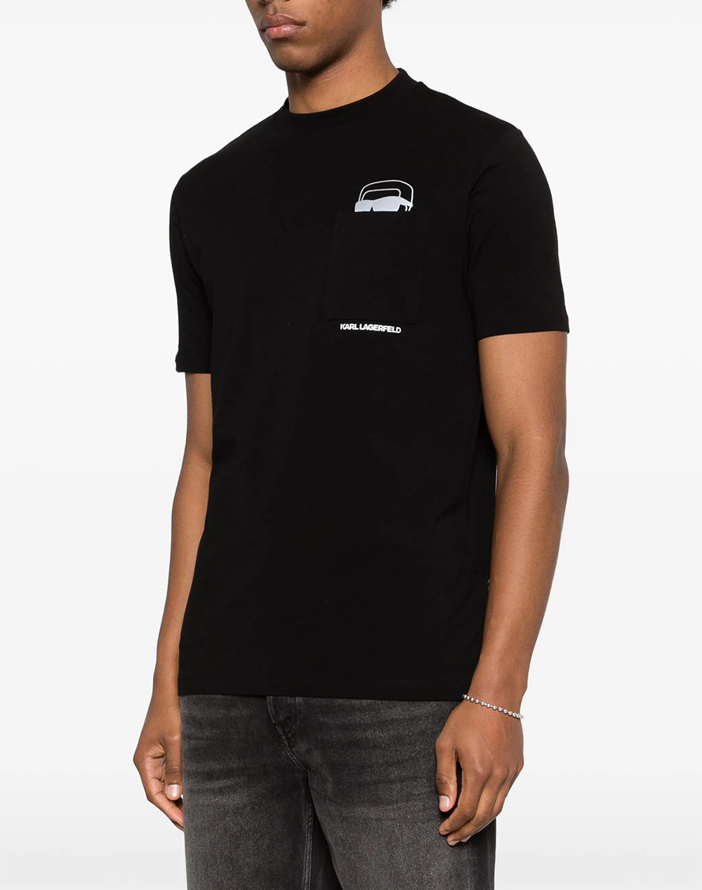 KARL LAGERFELD T-SHIRT CREWNECK 755047-561221-990 Black