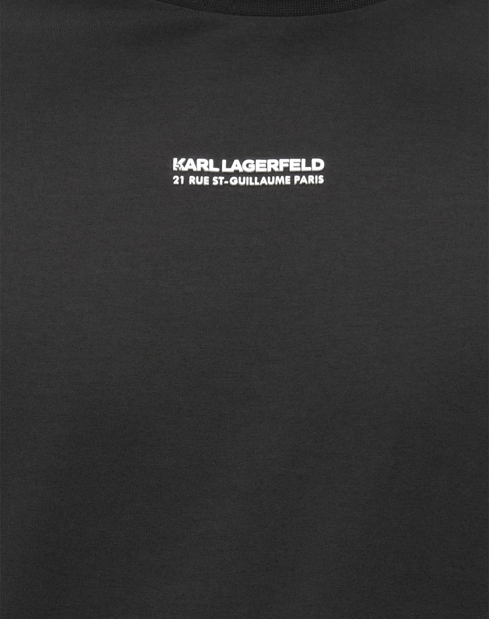 Karl Lagerfeld T-Shirt Crewneck 755042-561221-990 Black ανδρικά ρούχα μπλούζες Politikos Shop Πολιτικός