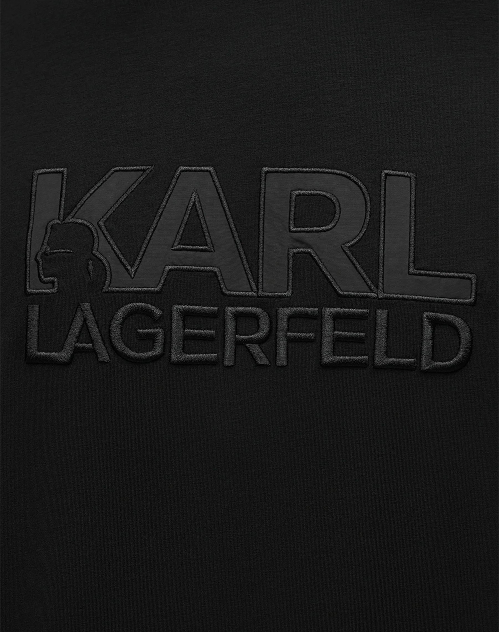 Karl Lagerfeld T-Shirt Crewneck 755035-562221-990 Black ανδρικά ρούχα μπλούζες Politikos Shop Πολιτικός