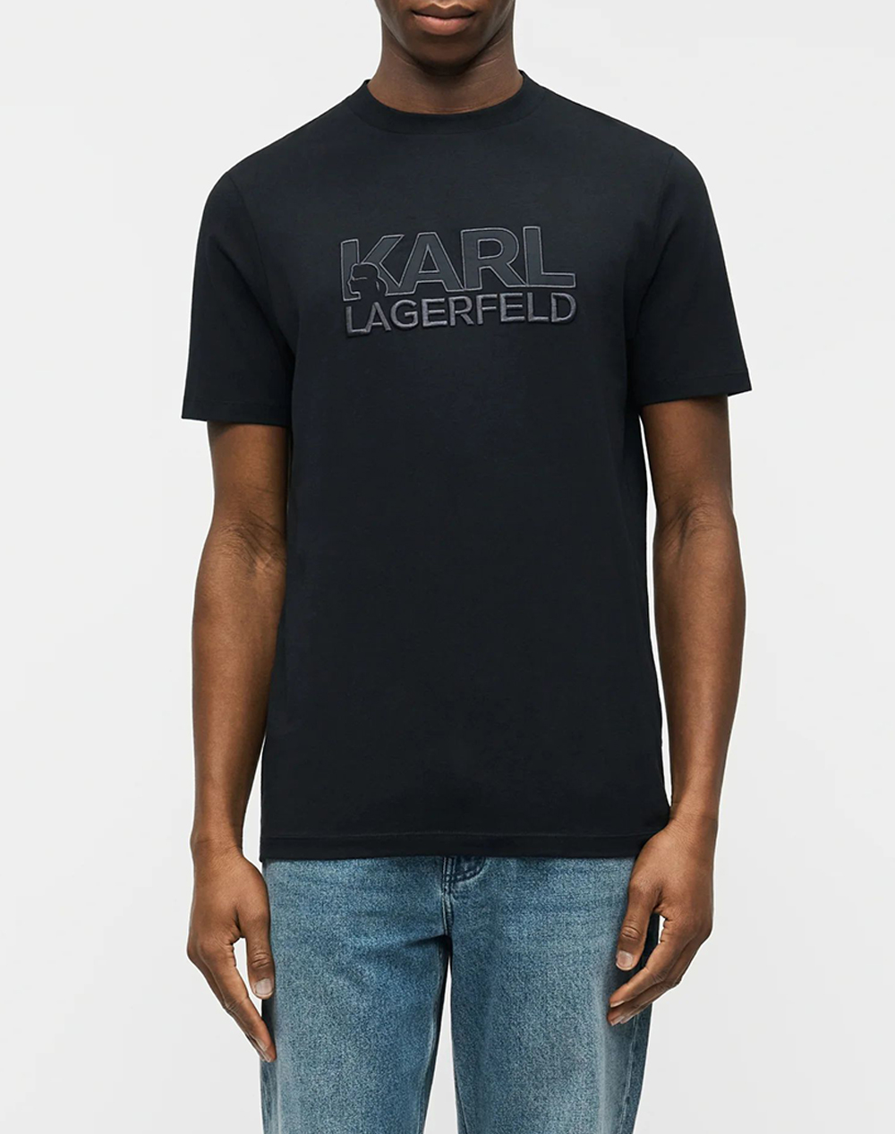 KARL LAGERFELD T-SHIRT CREWNECK 755035-562221-690 DarkBlue