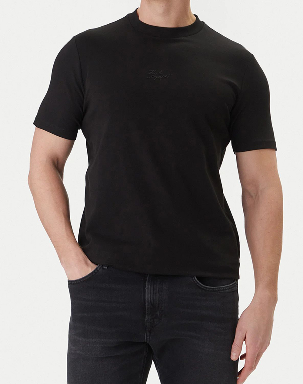 KARL LAGERFELD T-SHIRT CREWNECK 755047-562235-990 Black