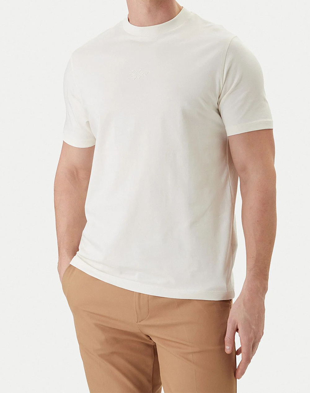 KARL LAGERFELD T-SHIRT CREWNECK 755047-562235-80 Ecru
