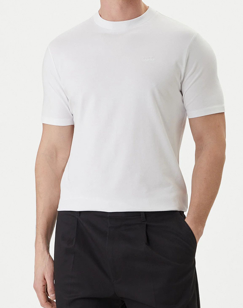 KARL LAGERFELD T-SHIRT CREWNECK 755034-562235-10 White