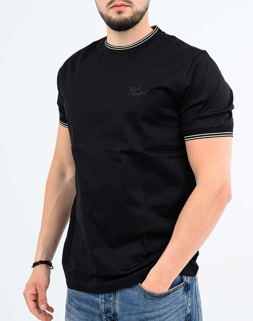 KARL LAGERFELD T-SHIRT CREWNECK 755003-562200-990 Black
