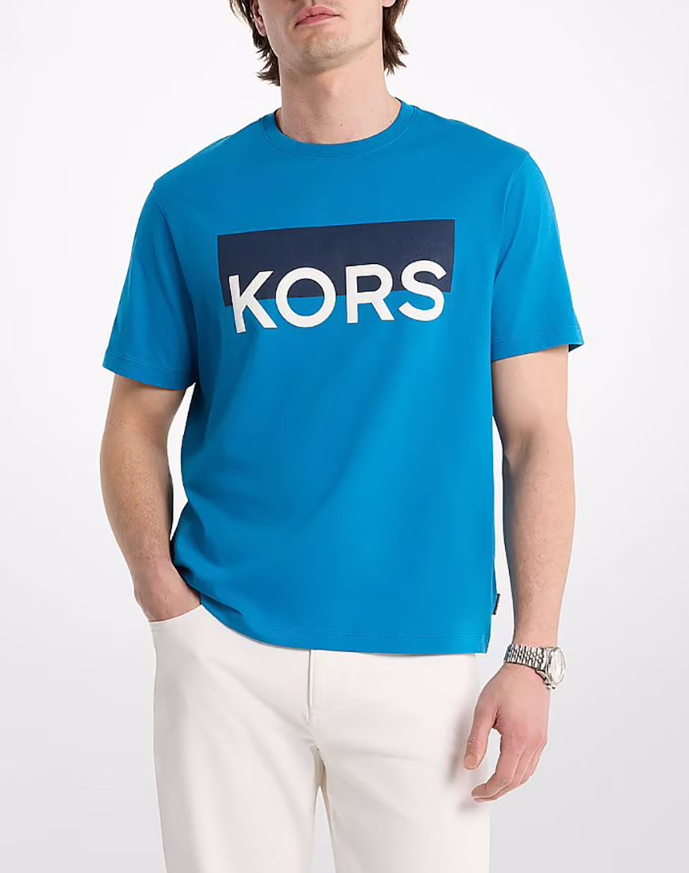 MICHAEL KORS CS652ZBFV4 ΜΠΛΟΥΖΑΚΙ ΚΟΝΤΟΜΑΝΙΚΟ MICHAEL KORS MENS CS652ZBFV4-594 Turquoise