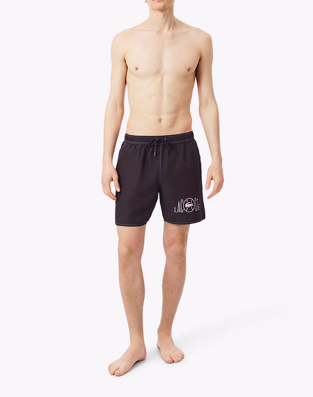 Lacoste Μαγιώ Swimwear 3Mh1887-3La Darkbrown ανδρικά ρούχα μαγιό Σορτς Politikos Shop Πολιτικός