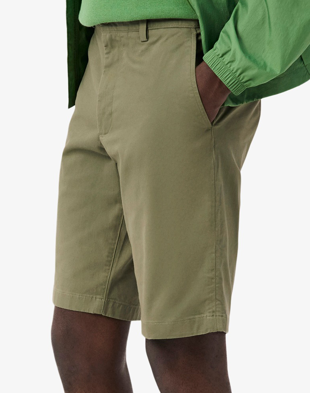 Lacoste Βερμουδα Bermudas 3Fh2349-Bmy Khaki ανδρικά ρούχα Σορτς Βερμουδες Chinos Politikos Shop Πολιτικός