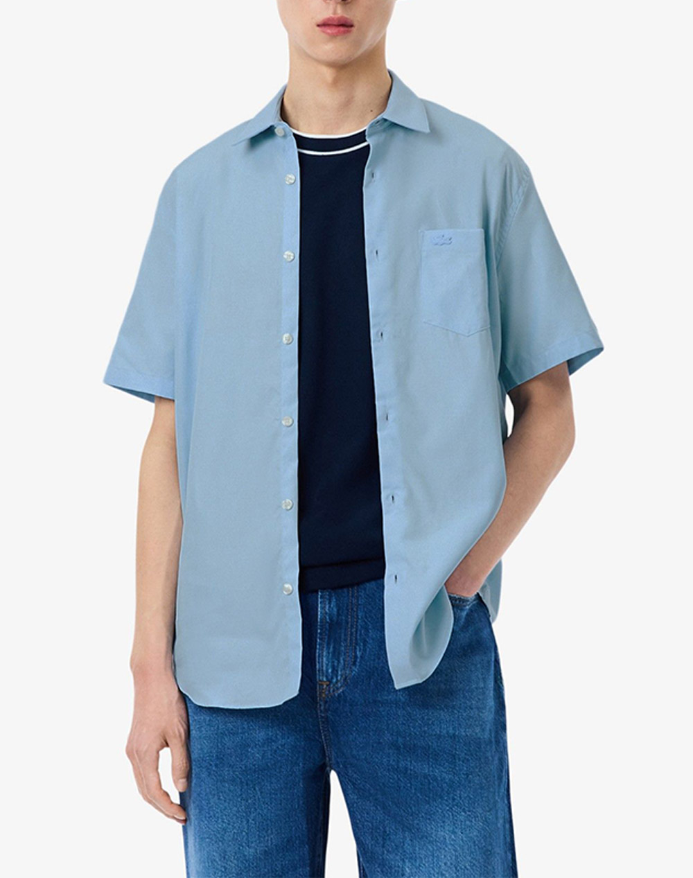 LACOSTE ΥΠΟΚΑΜΙΣΟ ΚΜ SHIRT SS 3CH8528-HBP LightBlue