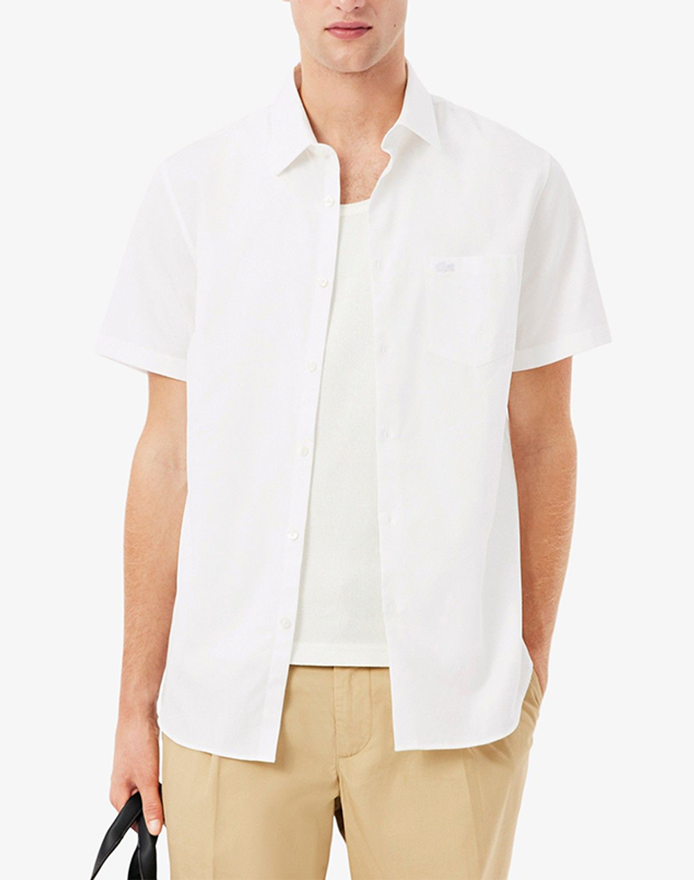 LACOSTE ΥΠΟΚΑΜΙΣΟ ΚΜ SHIRT SS 3CH8528-001 White