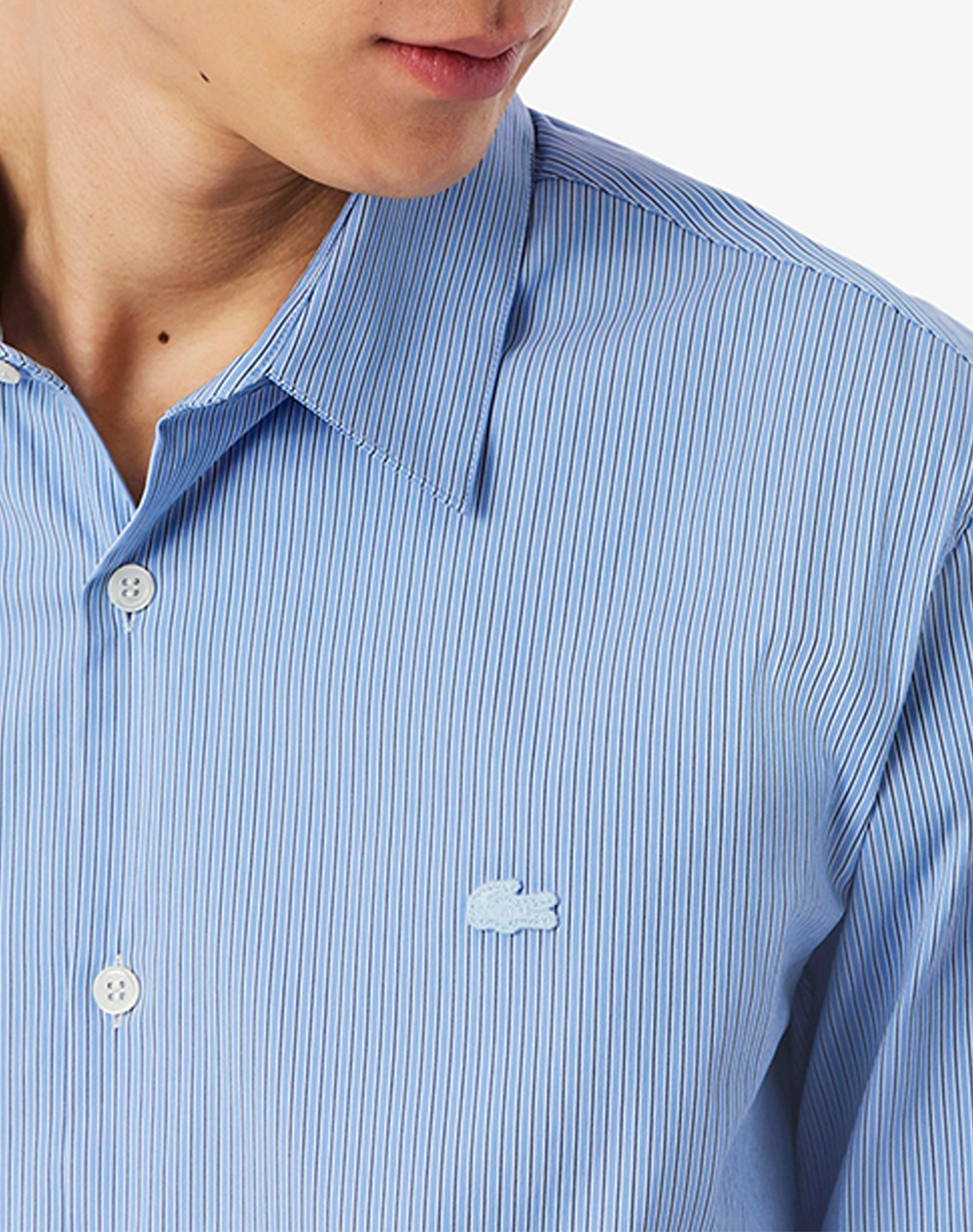 Lacoste Πουκαμισο Μμ 3Ch2338-5Uf Lightblue ανδρικά ρούχα πουκάμισα Politikos Shop Πολιτικός