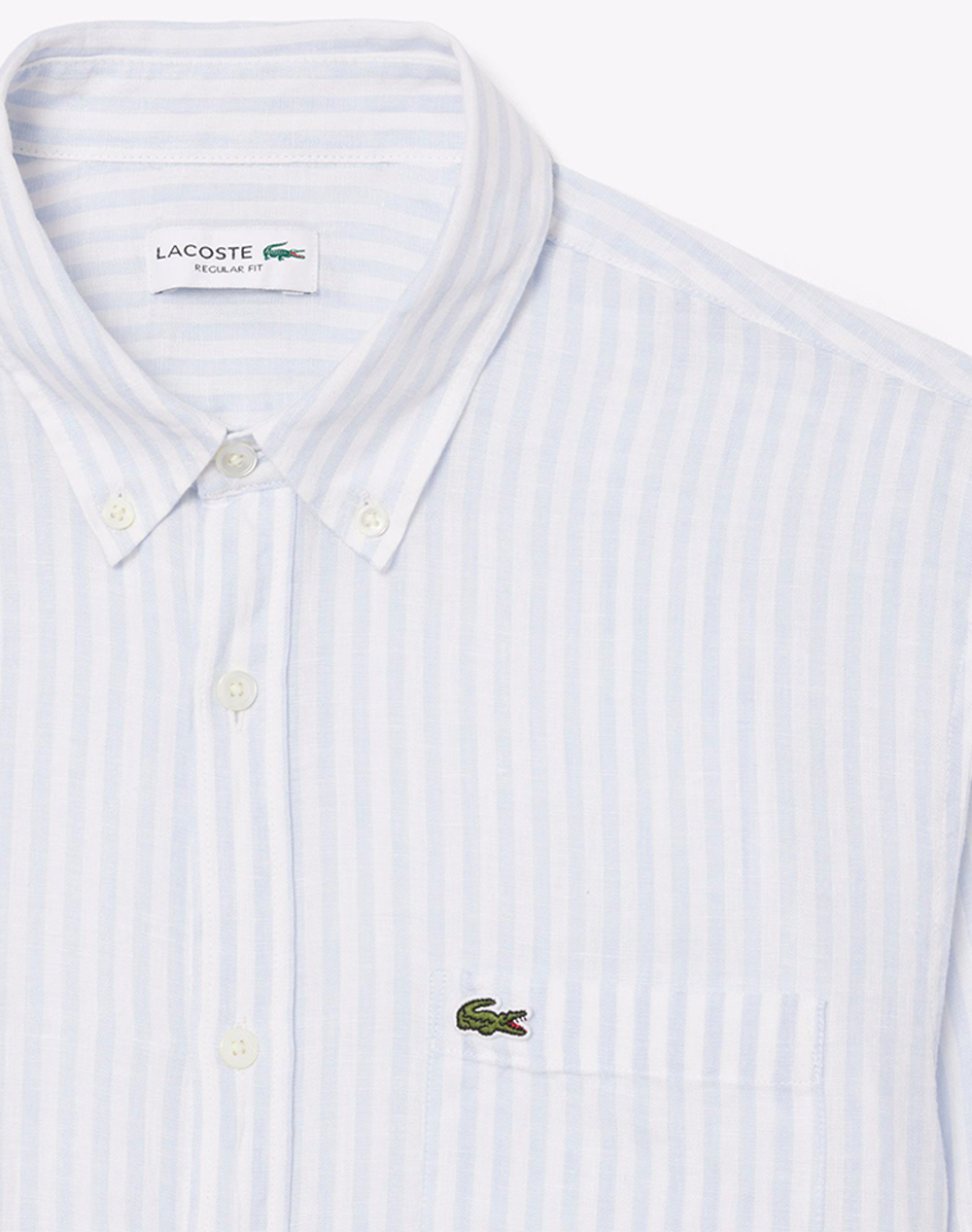 Lacoste Πουκαμισο Μμ Shirt Ls 3Ch6985-29I Lightblue ανδρικά ρούχα πουκάμισα Politikos Shop Πολιτικός
