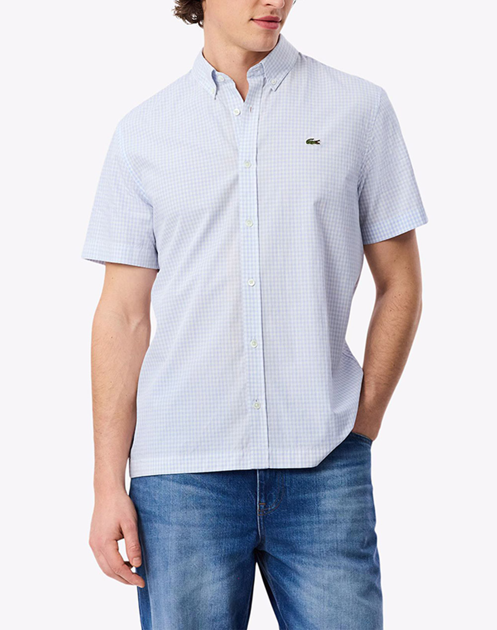 LACOSTE ΥΠΟΚΑΜΙΣΟ ΚΜ SHIRT SS 3CH2346-9AR LightBlue