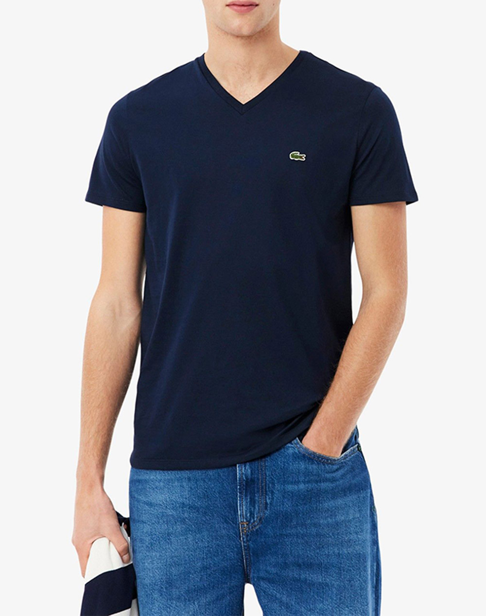 LACOSTE ΜΠΛΟΥΖΑ ΚΜ TEE-SHIRT 3TH6710-166 NavyBlue