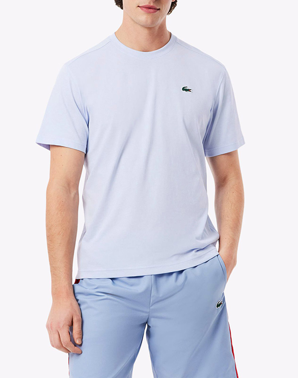 LACOSTE ΜΠΛΟΥΖΑ ΚΜ TEE-SHIRT 3TH7618-J2G LightBlue