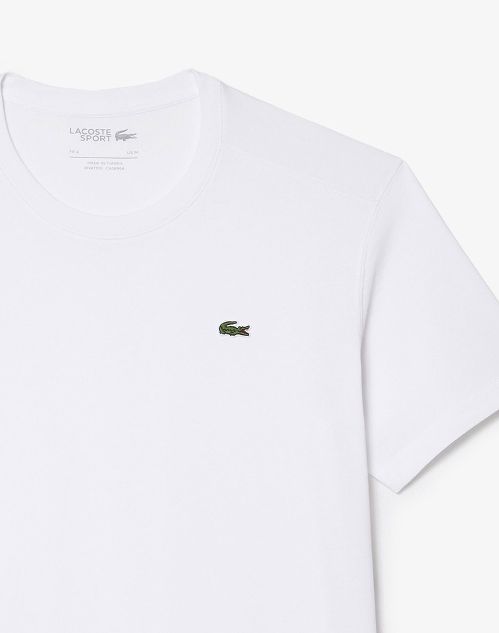 Lacoste Μπλούζα Κμ Tee-Shirt 3Th7618-001 White ανδρικά ρούχα μπλούζες T-Shirt Politikos Shop Πολιτικός