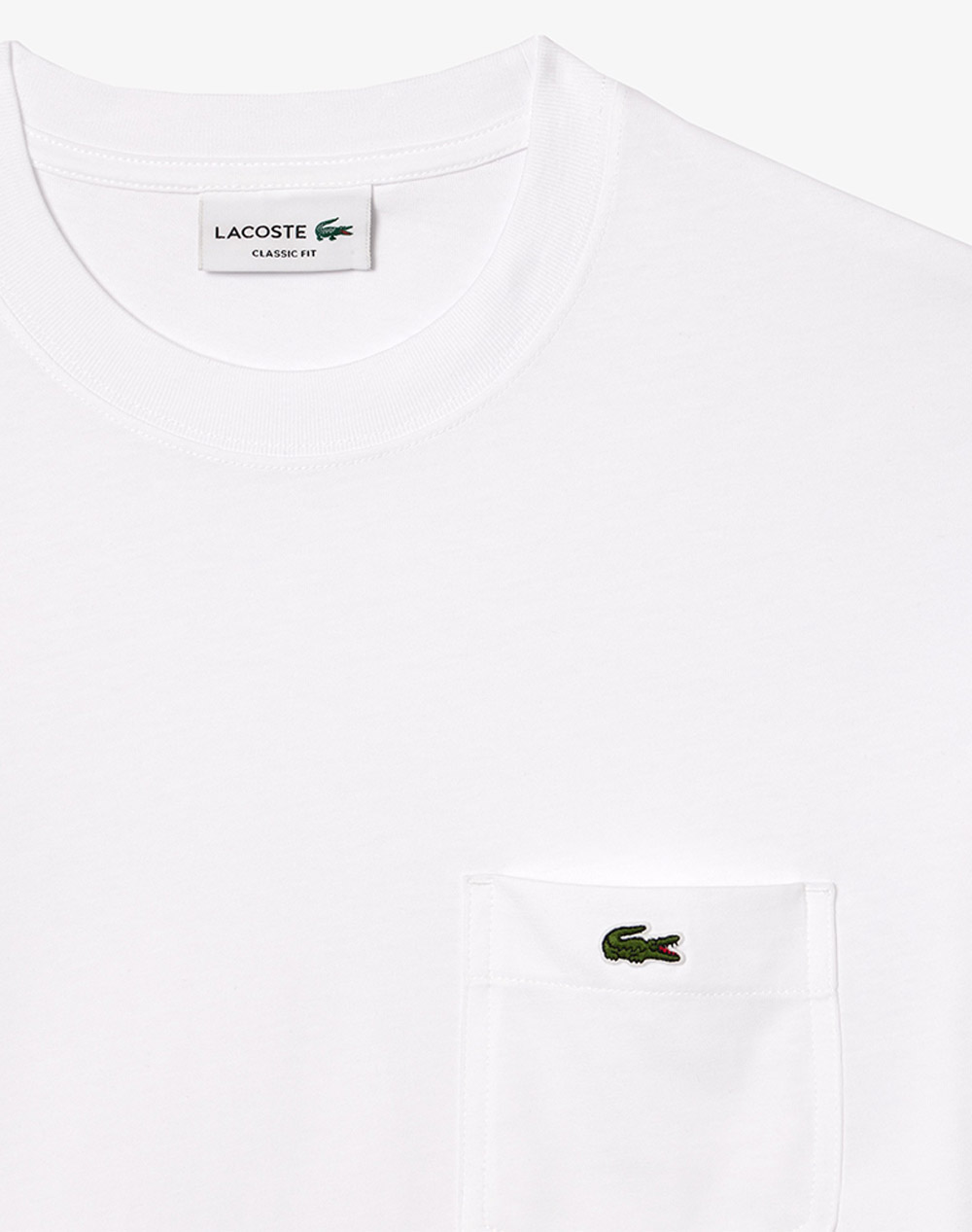 Lacoste Μπλούζα Κμ Tee-Shirt 3Th2827-001 White ανδρικά ρούχα μπλούζες T-Shirt Politikos Shop Πολιτικός