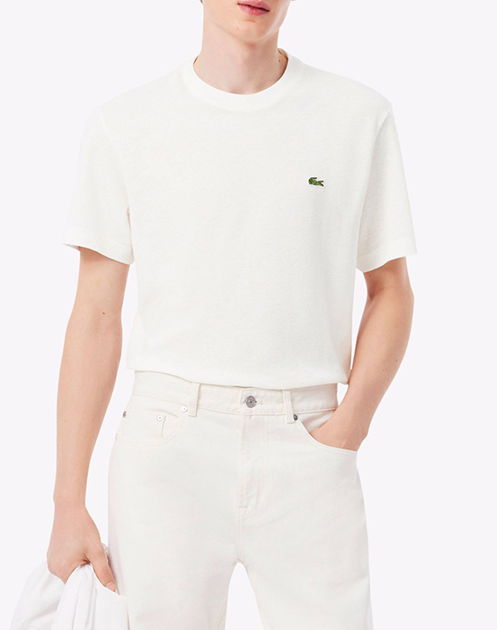 LACOSTE ΜΠΛΟΥΖΑ ΚΜ TEE-SHIRT SS 3TH0629-70V OffWhite