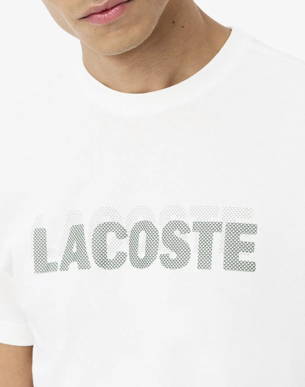 Lacoste Μπλούζα Κμ Tee-Shirt Ss 3Th0217-737 White ανδρικά ρούχα μπλούζες T-Shirt Politikos Shop Πολιτικός