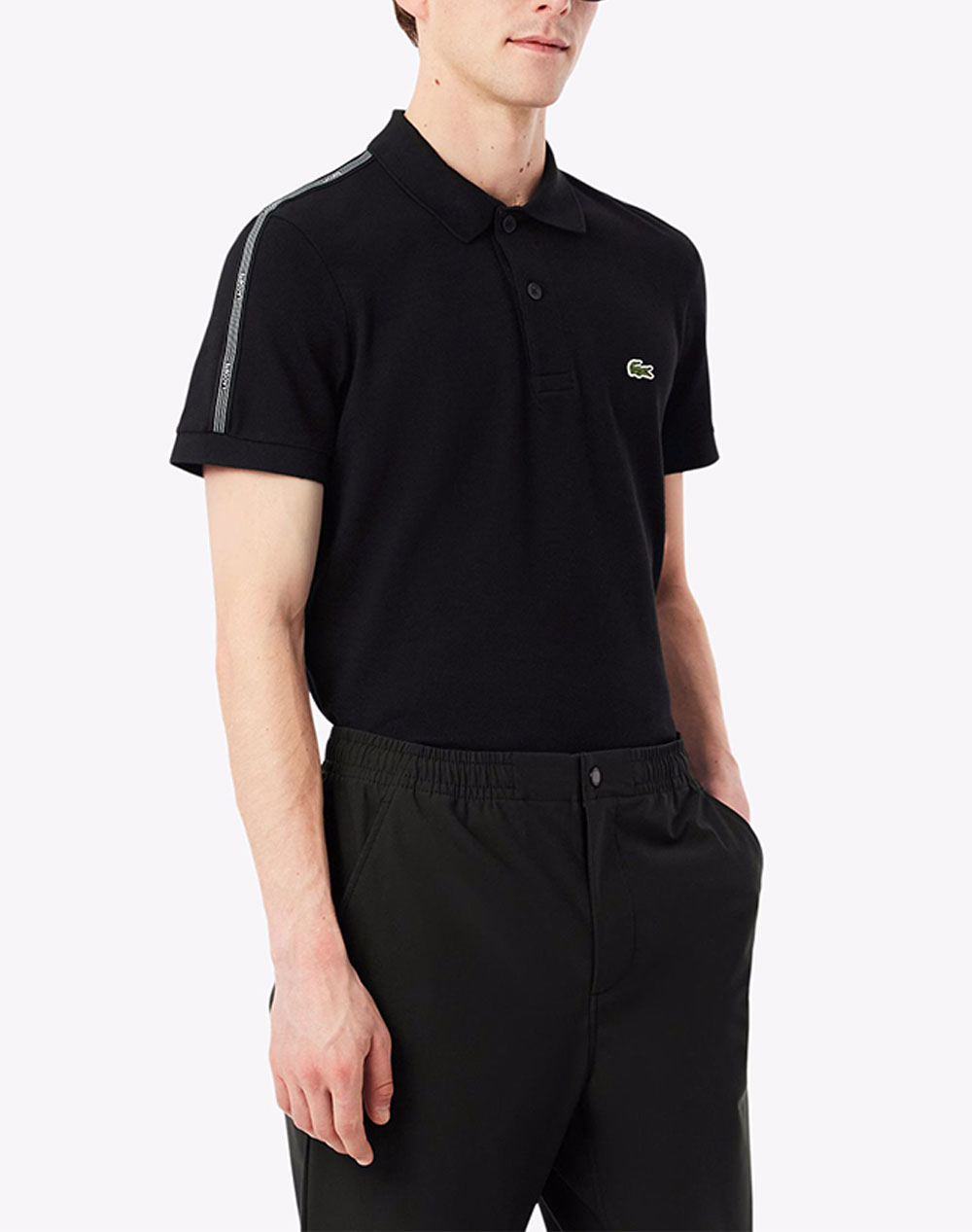 LACOSTE ΜΠΛΟΥΖΑ ΠΟΛΟ ΚΜ POLO SS 3PH0897-031 Black