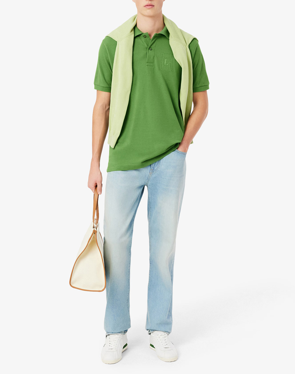 Lacoste Μπλούζα Πολο Κμ Polo Ss 3Ph1751-02M Lightgreen ανδρικά ρούχα μπλούζες Politikos Shop Πολιτικός