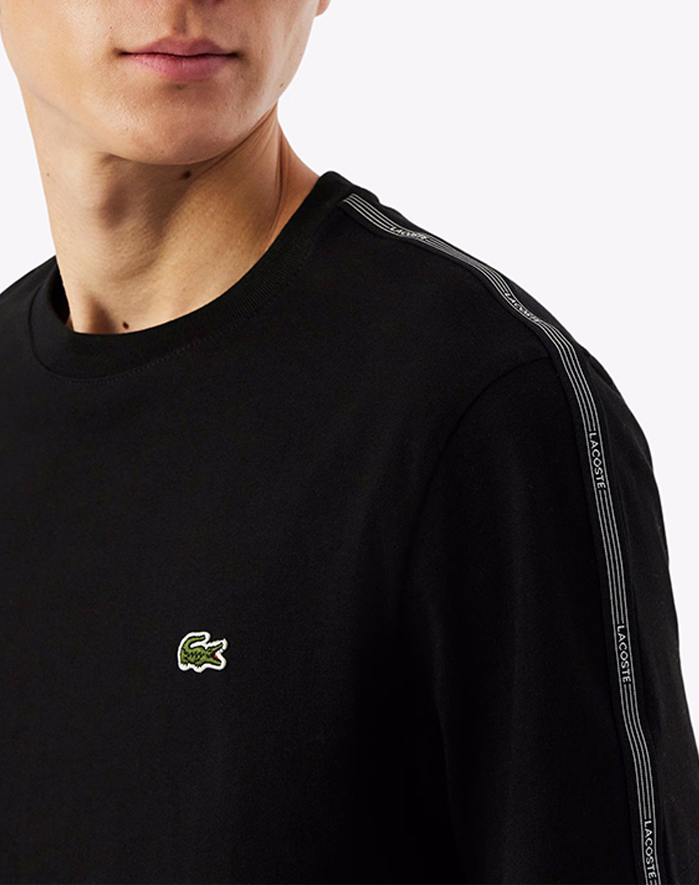 Lacoste Μπλούζα Κμ 3Th0888-031 Black ανδρικά ρούχα μπλούζες T-Shirt Politikos Shop Πολιτικός