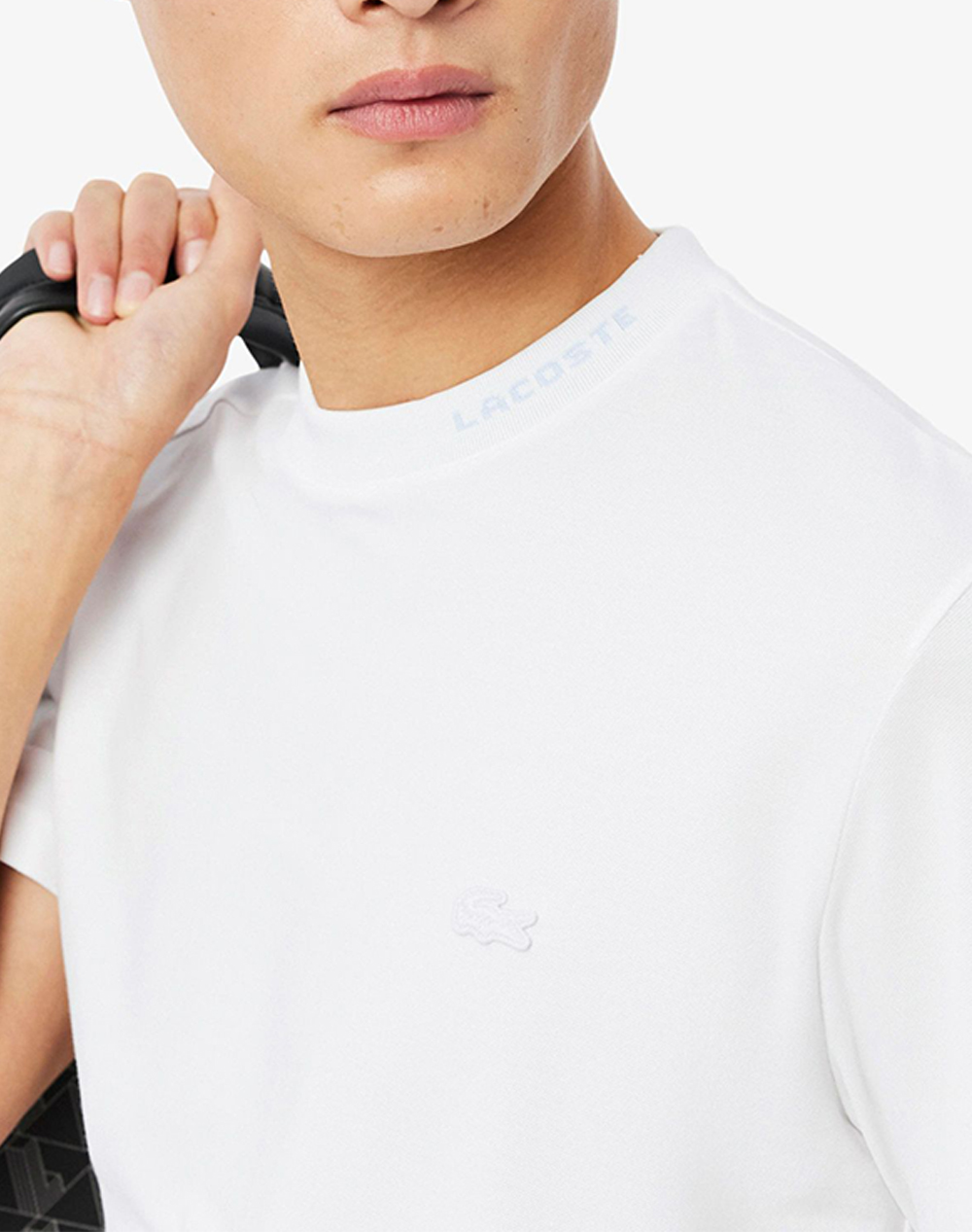 Lacoste Μπλούζα Κμ Tee-Shirt Ss 3Th5060-001 White ανδρικά ρούχα μπλούζες T-Shirt Politikos Shop Πολιτικός