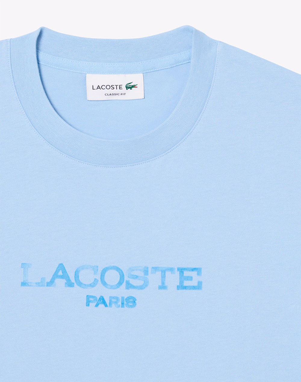Lacoste Μπλούζα Κμ Tee-Shirt Ss 3Th1435-Hba Lightblue ανδρικά ρούχα μπλούζες T-Shirt Politikos Shop Πολιτικός
