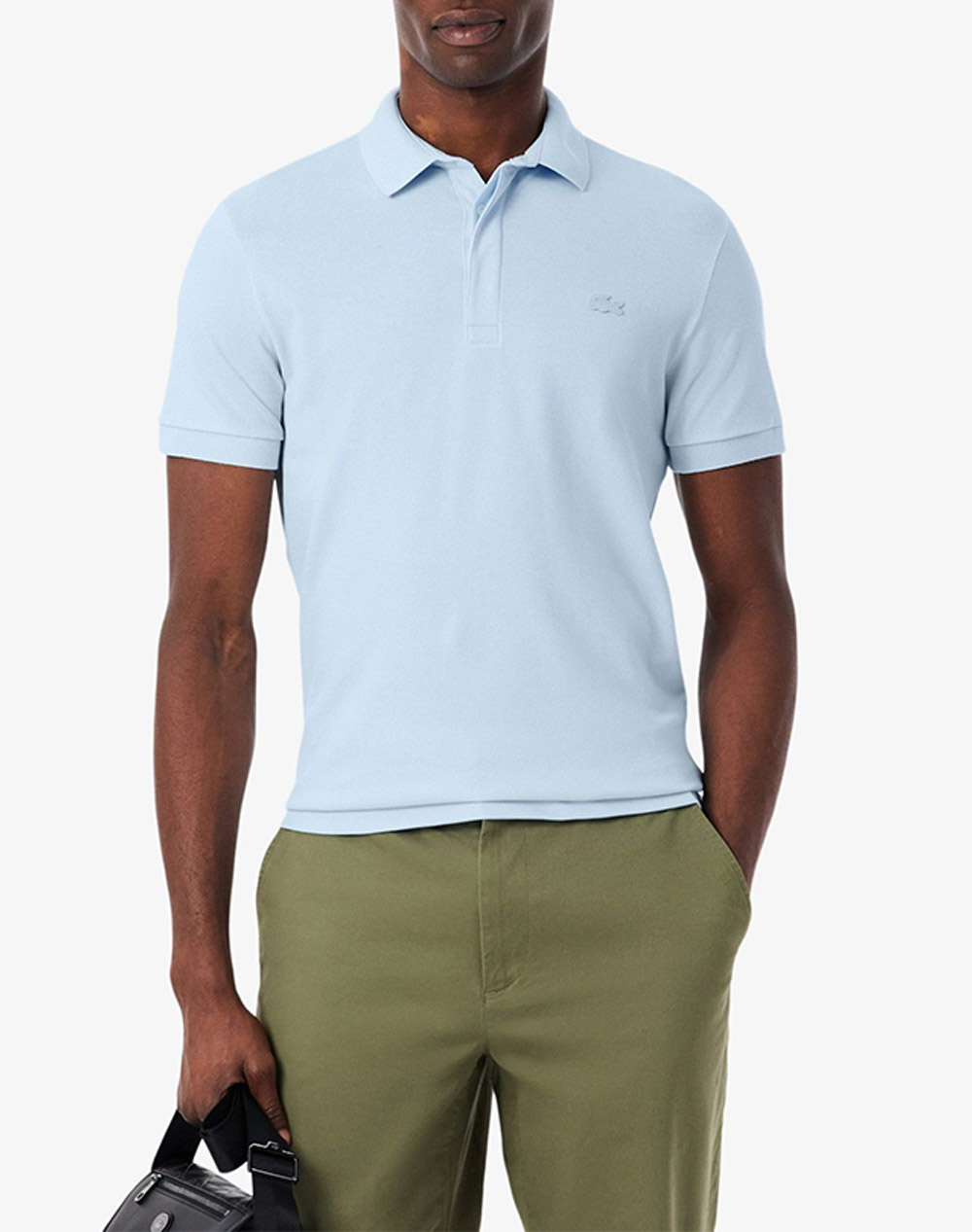 LACOSTE ΜΠΛΟΥΖΑ ΚΜ POLO SS 3PH5522-T01 Ciel
