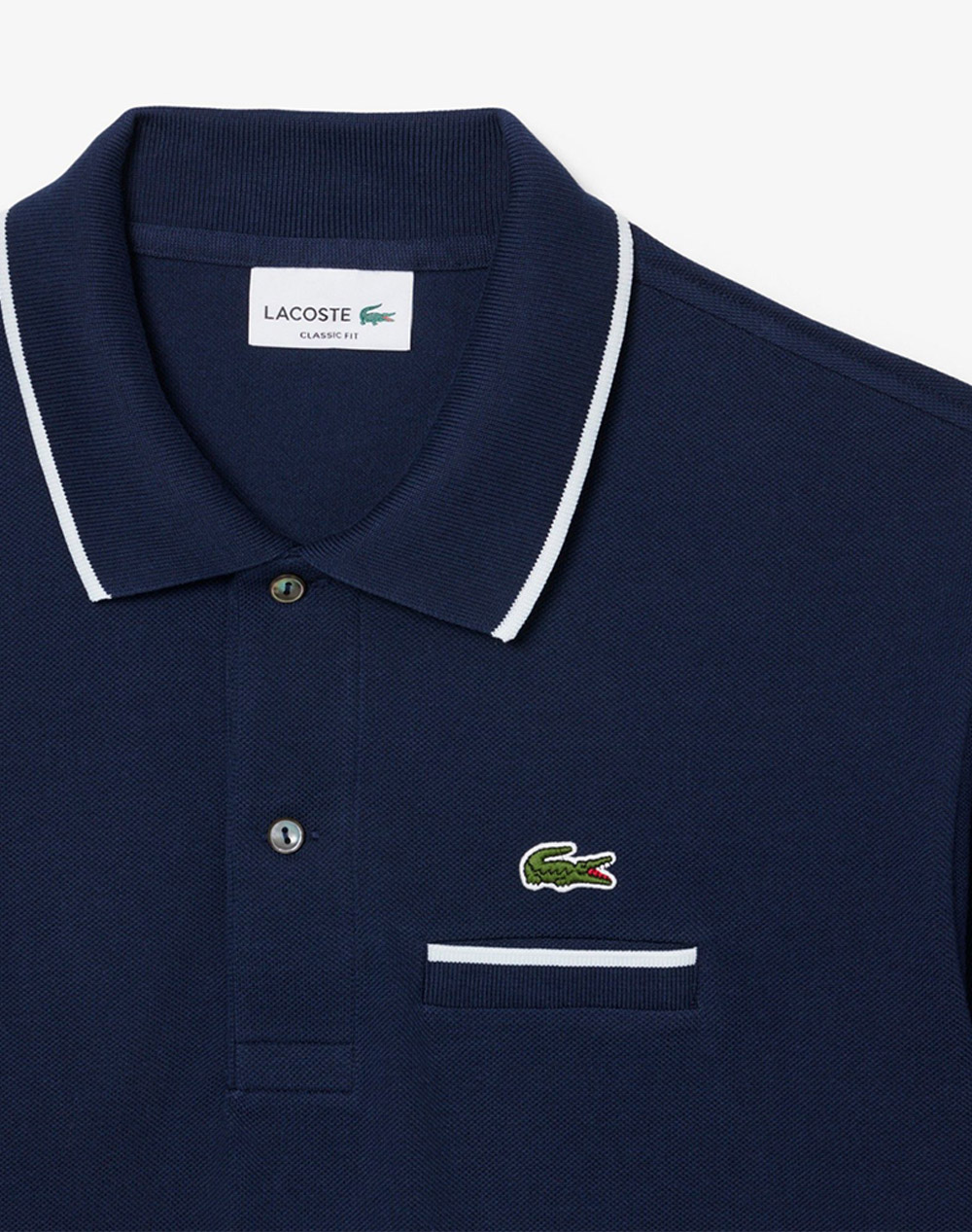 Lacoste Μπλούζα Κμ Polo Ss 3Ph9838-Hhw Navyblue ανδρικά ρούχα μπλούζες Politikos Shop Πολιτικός