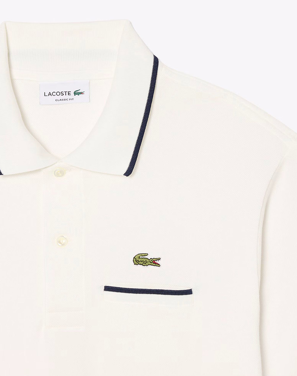 Lacoste Μπλούζα Κμ Polo Ss 3Ph9838-Ev0 Offwhite ανδρικά ρούχα μπλούζες Politikos Shop Πολιτικός