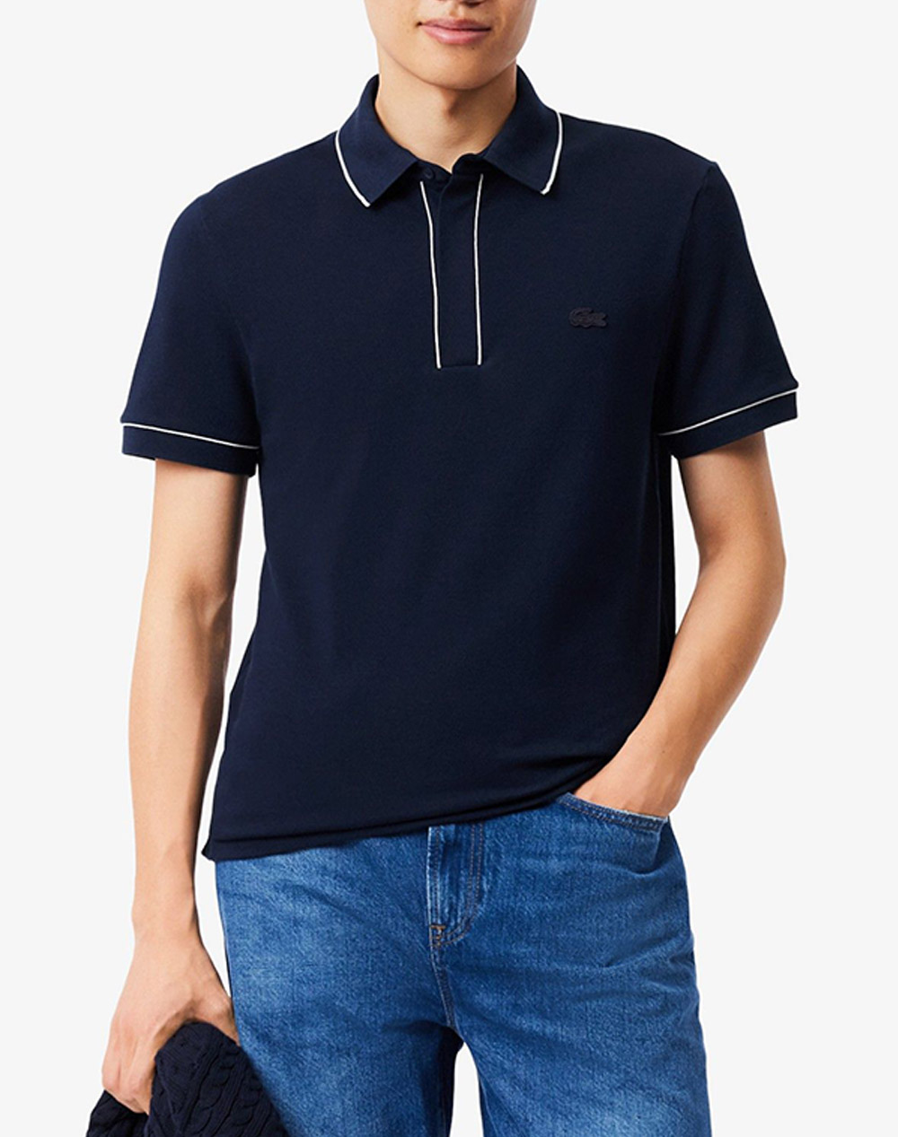 LACOSTE ΜΠΛΟΥΖΑ ΠΟΛΟ ΚΜ POLO SS 3PH8184-166 NavyBlue