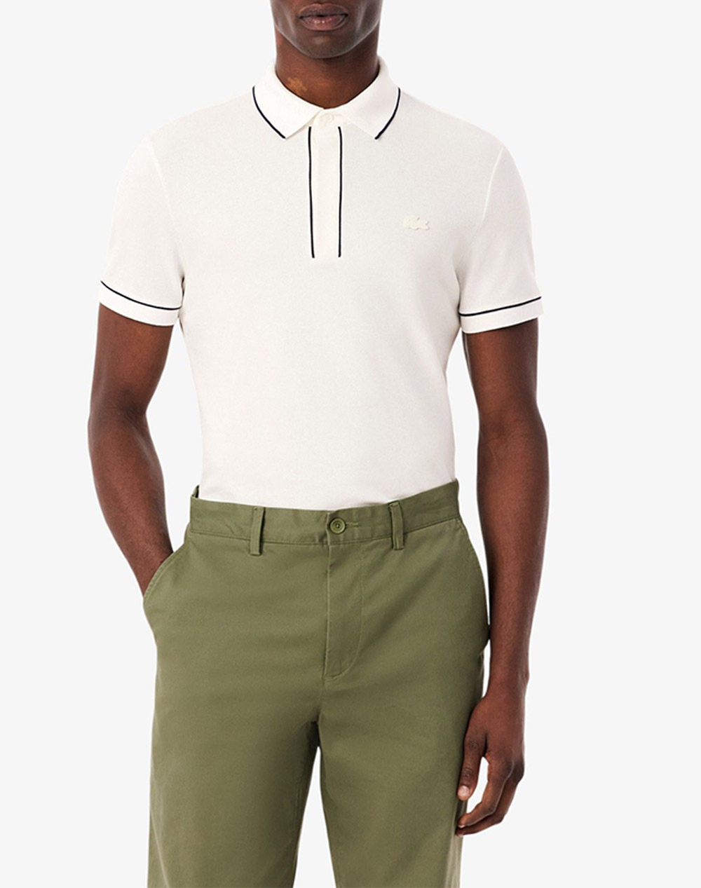 LACOSTE ΜΠΛΟΥΖΑ ΠΟΛΟ ΚΜ POLO SS 3PH8184-70V OffWhite