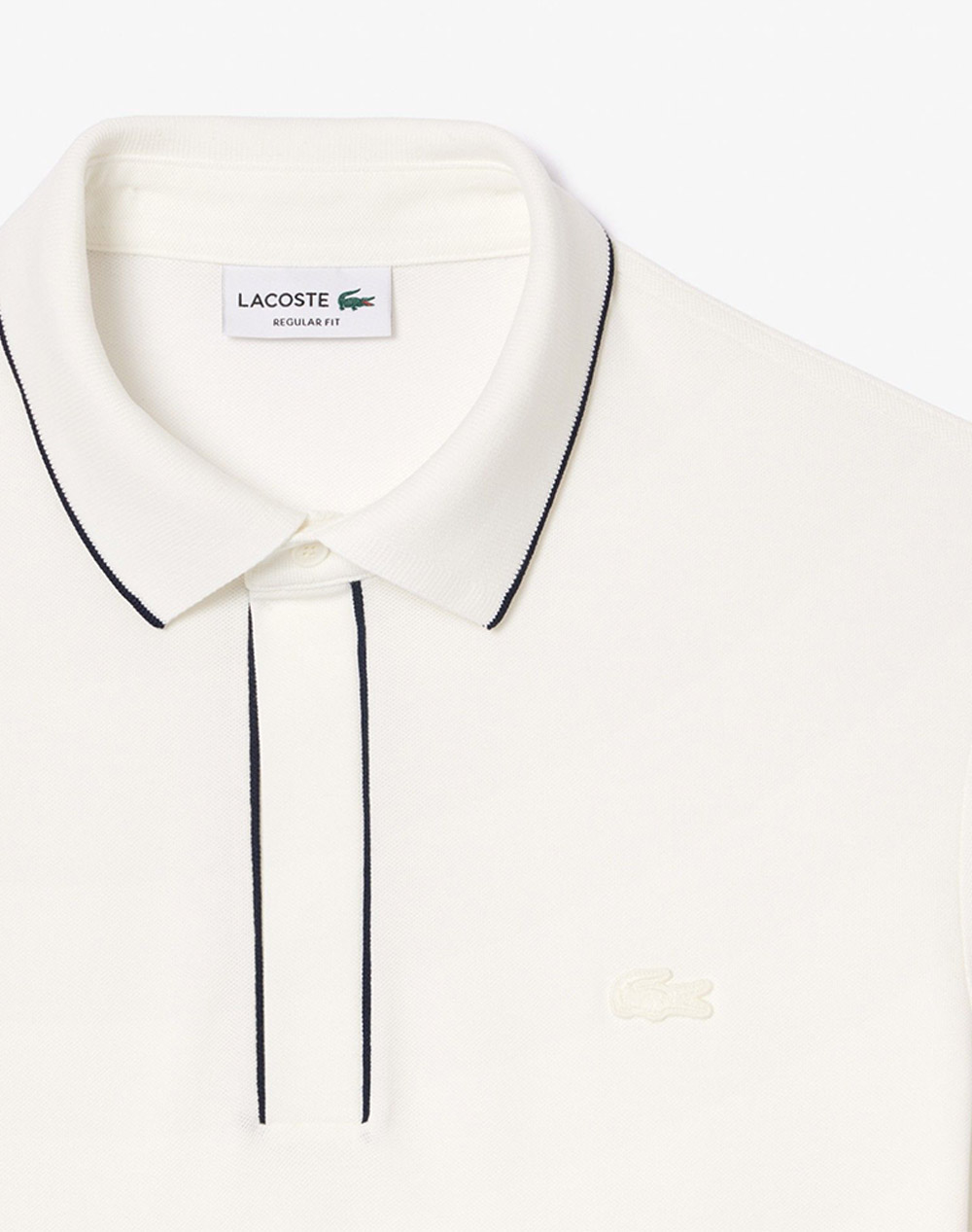 Lacoste Μπλούζα Πολο Κμ Polo Ss 3Ph8184-70V Offwhite ανδρικά ρούχα μπλούζες Politikos Shop Πολιτικός