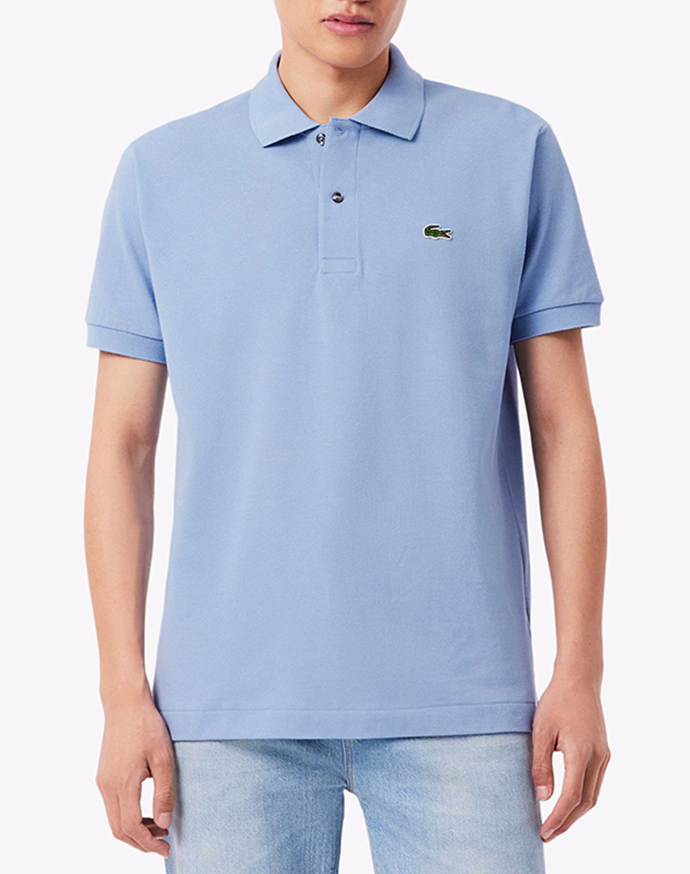 Lacoste Ανδρική Μπλούζα Polo Κοντομάνικη Σιέλ Βαμβάκι