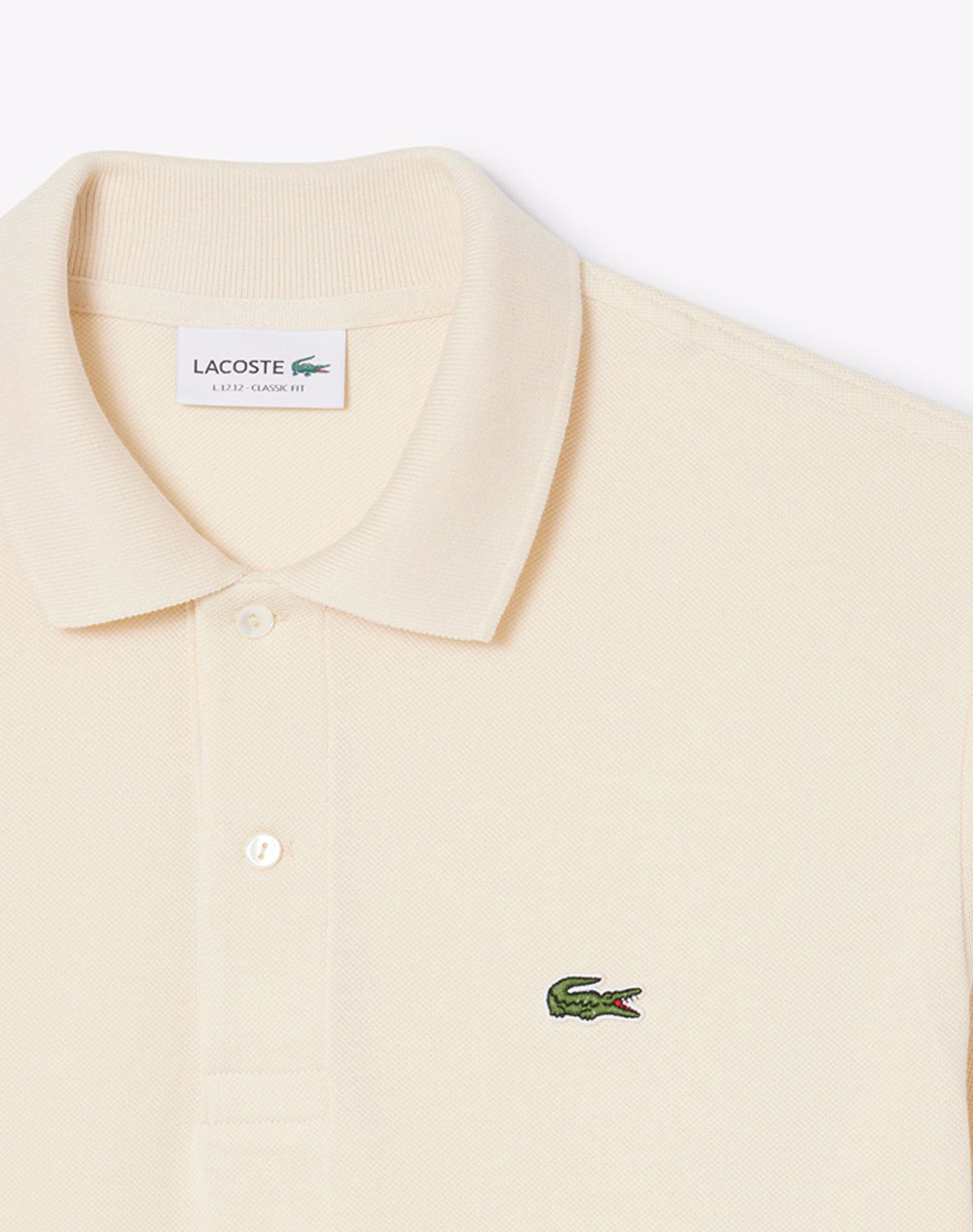 Lacoste Μπλούζα Κμ Polo Ss 3L1212-056 Cream ανδρικά ρούχα μπλούζες Politikos Shop Πολιτικός