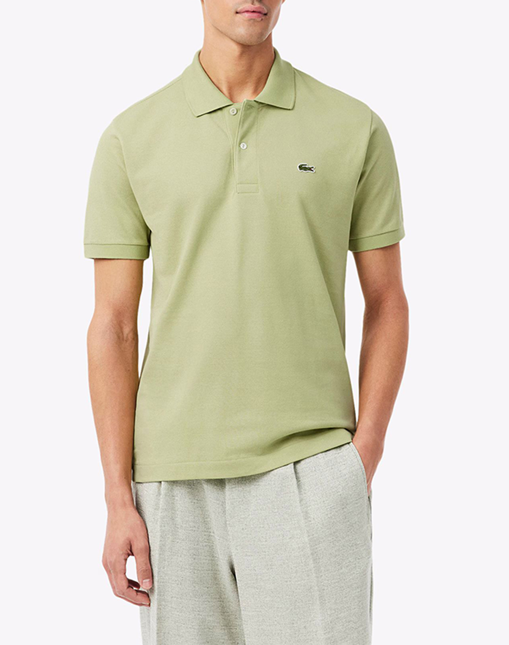 LACOSTE ΜΠΛΟΥΖΑ ΚΜ POLO SS 3L1212-UYB Lime