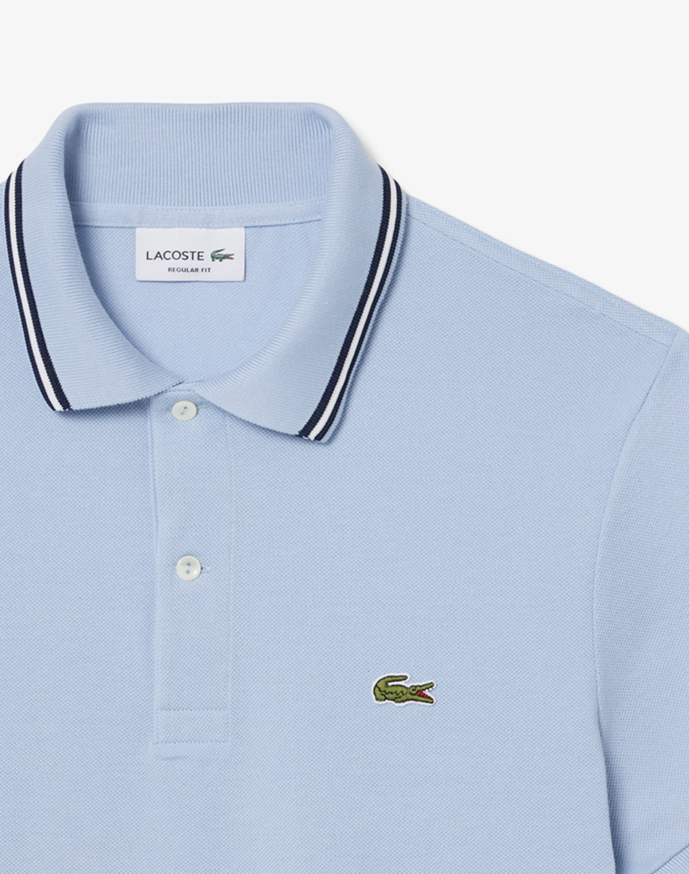 Lacoste Μπλούζα Κμ Polo Ss 3Ph9875-Hba Ciel ανδρικά ρούχα μπλούζες Politikos Shop Πολιτικός