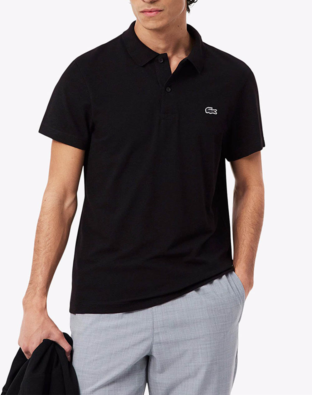 LACOSTE ΜΠΛΟΥΖΑ ΠΟΛΟ ΚΜ POLO SS 3DH5522-031 Black