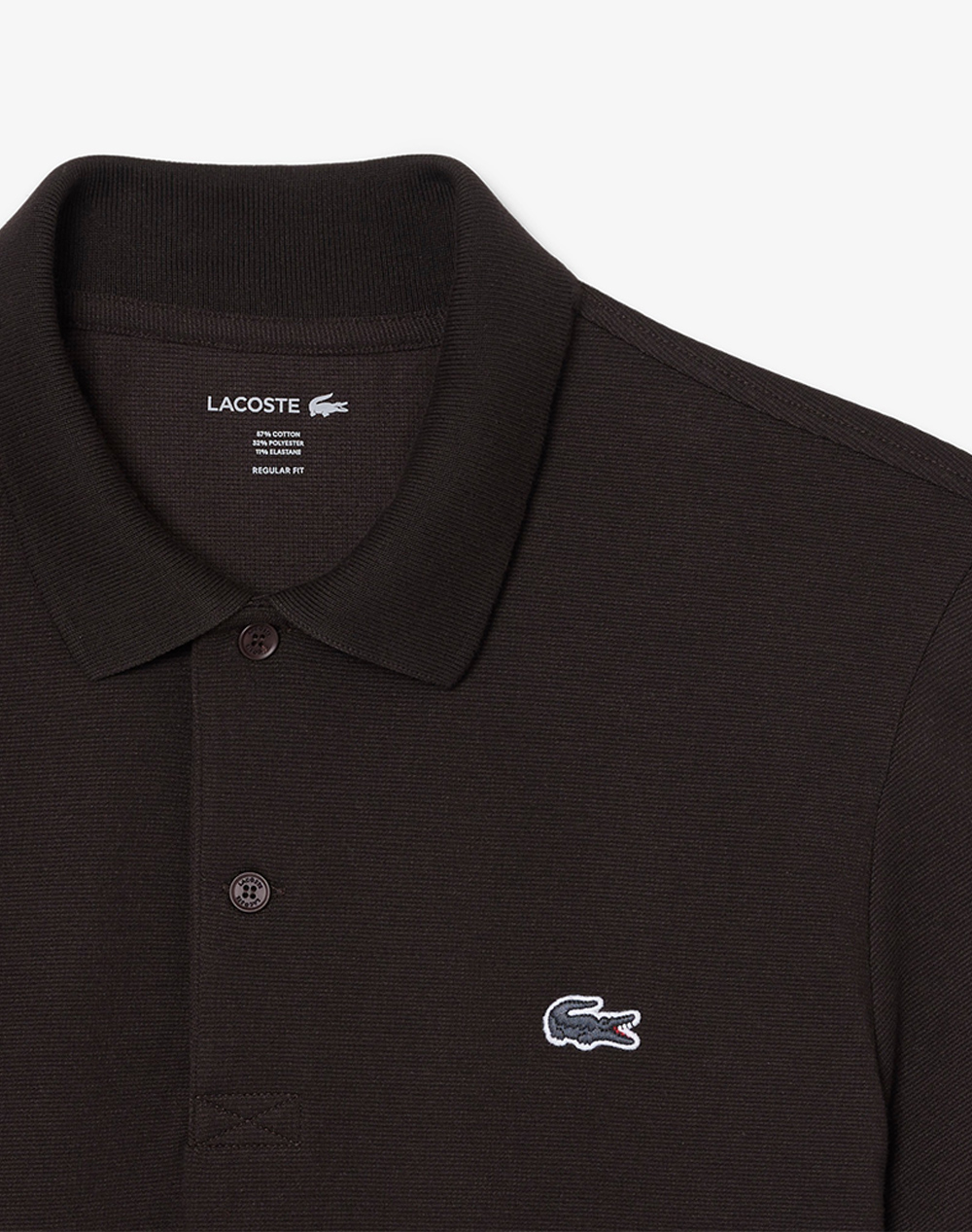 Lacoste Μπλούζα Πολο Κμ Polo Ss 3Dh5522-3La Darkbrown ανδρικά ρούχα μπλούζες Politikos Shop Πολιτικός