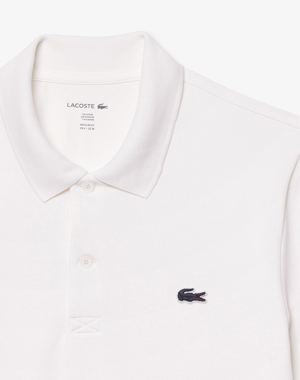 Lacoste Μπλούζα Πολο Κμ Polo Ss 3Dh5522-001 White ανδρικά ρούχα μπλούζες Politikos Shop Πολιτικός