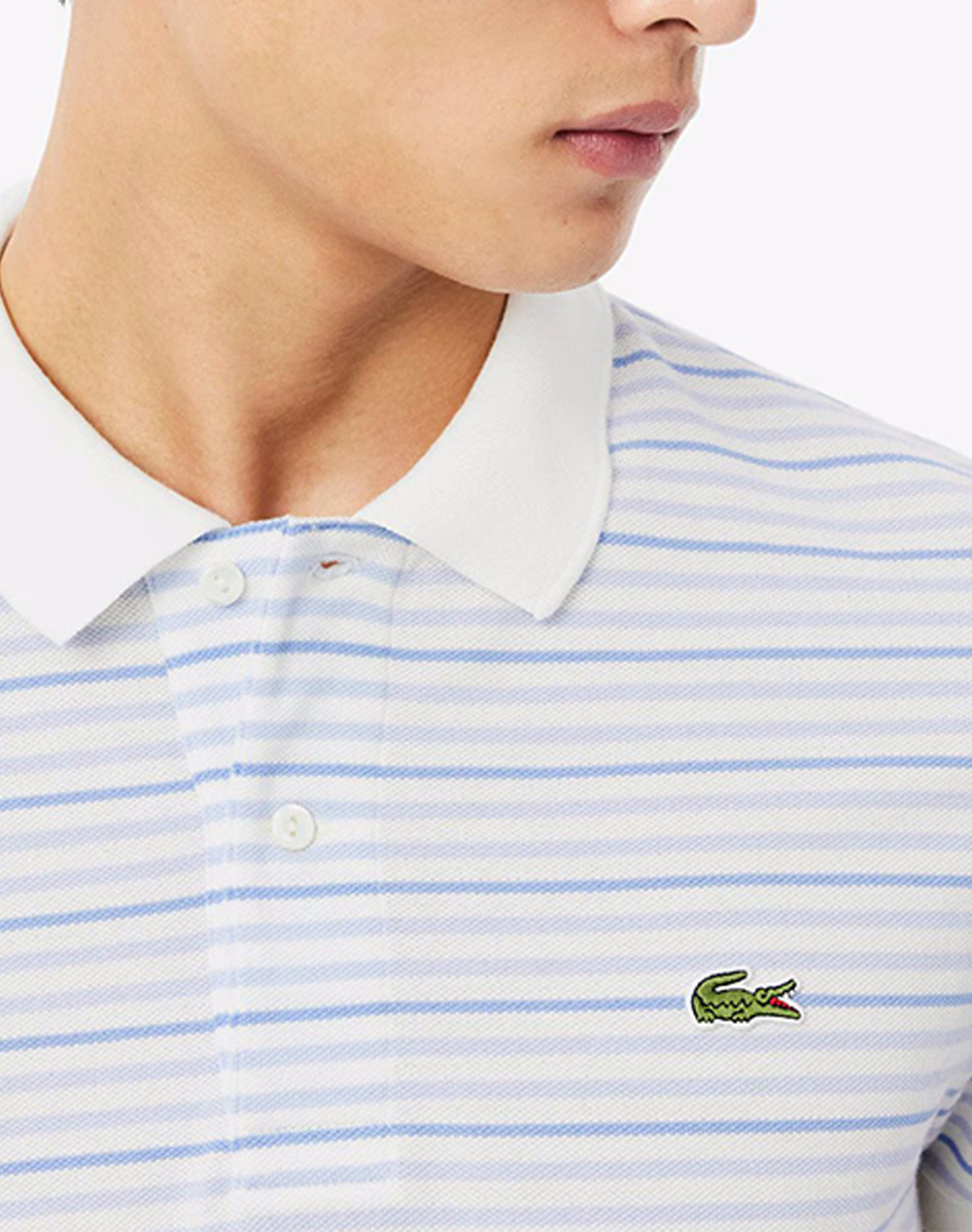 Lacoste Μπλούζα Πολο Κμ 3Ph0871-Wb5 Lightblue ανδρικά ρούχα μπλούζες Polo Politikos Shop Πολιτικός
