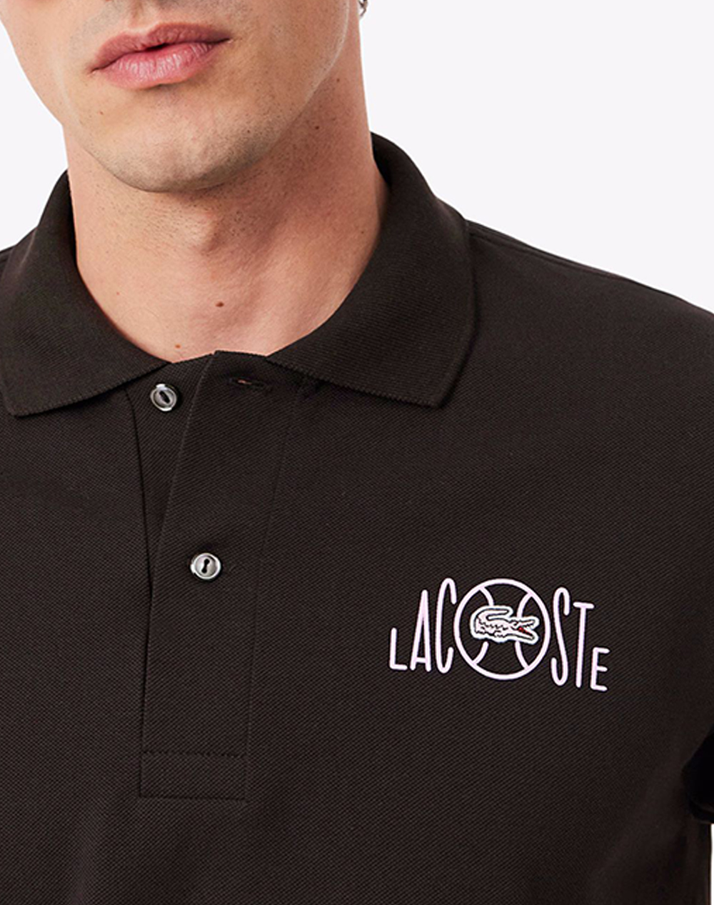 Lacoste Μπλούζα Πολο Κμ Polo Ss 3Ph2080-3La Darkbrown ανδρικά ρούχα μπλούζες Politikos Shop Πολιτικός
