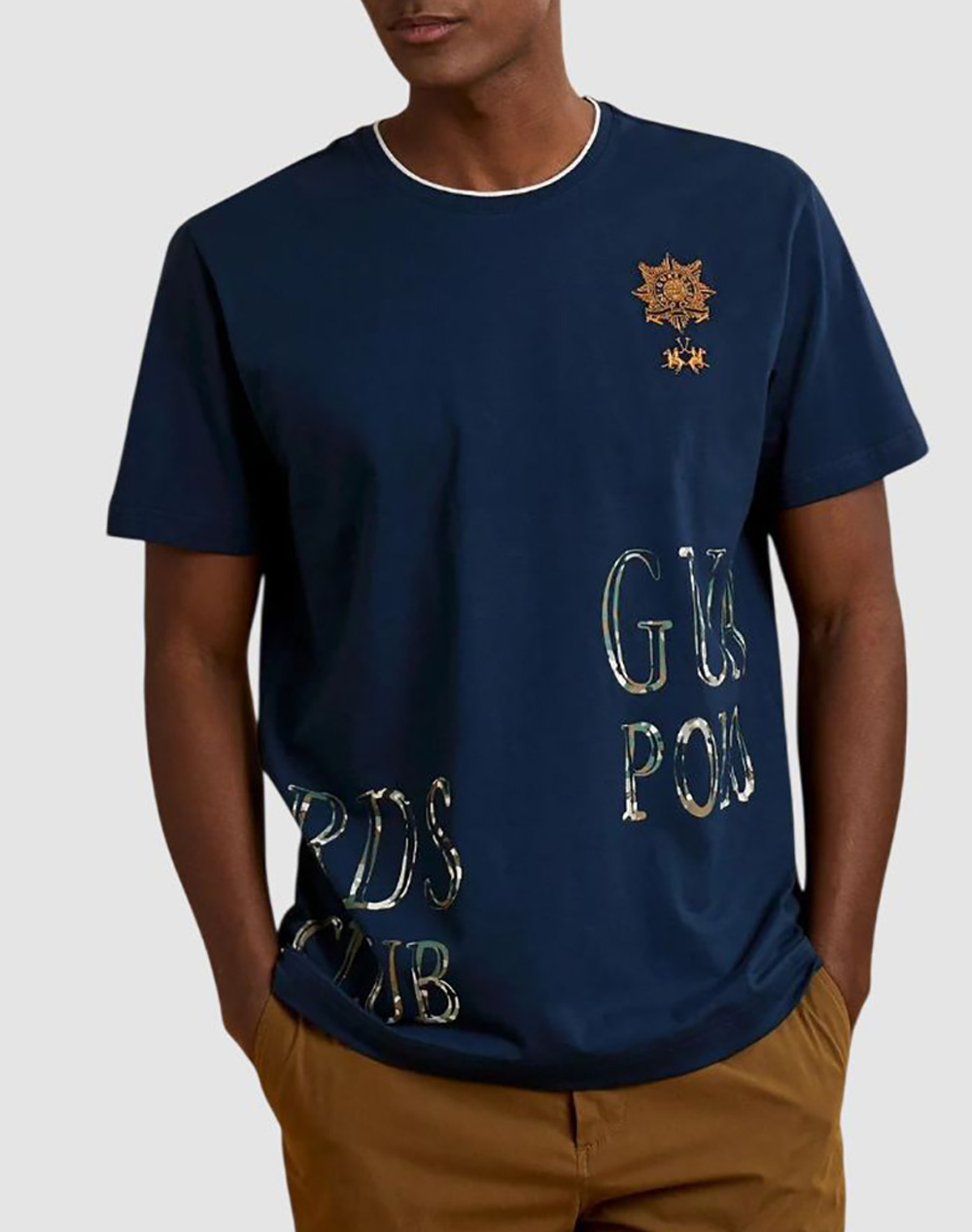 LA MARTINA ΜΠΛΟΥΖΑ T-SHIRT ΚΜ MAN S/S SLEEVE JERSEY 3LMMCRG30-07017 NavyBlue