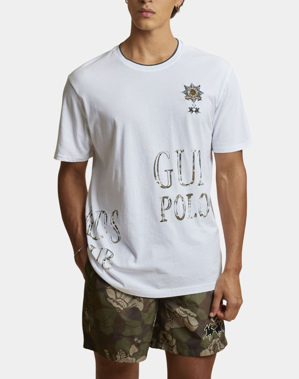 LA MARTINA ΜΠΛΟΥΖΑ T-SHIRT ΚΜ MAN S/S SLEEVE JERSEY 3LMMCRG30-00001 White