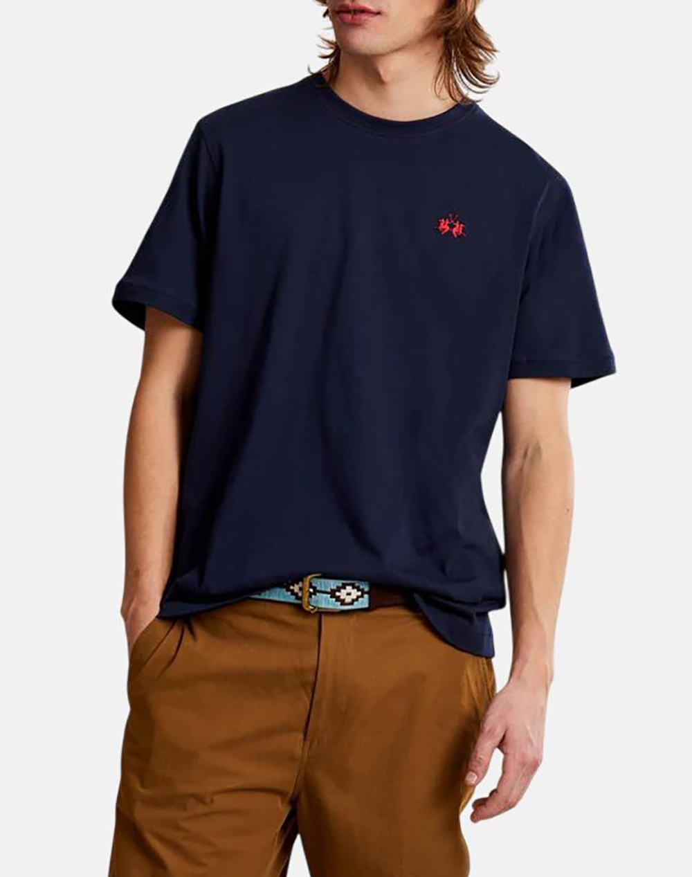 LA MARTINA ΜΠΛΟΥΖΑ T-SHIRT ΚΜ MAN T-SHIRT JERSEY 3LMCCMR14-07017 NavyBlue