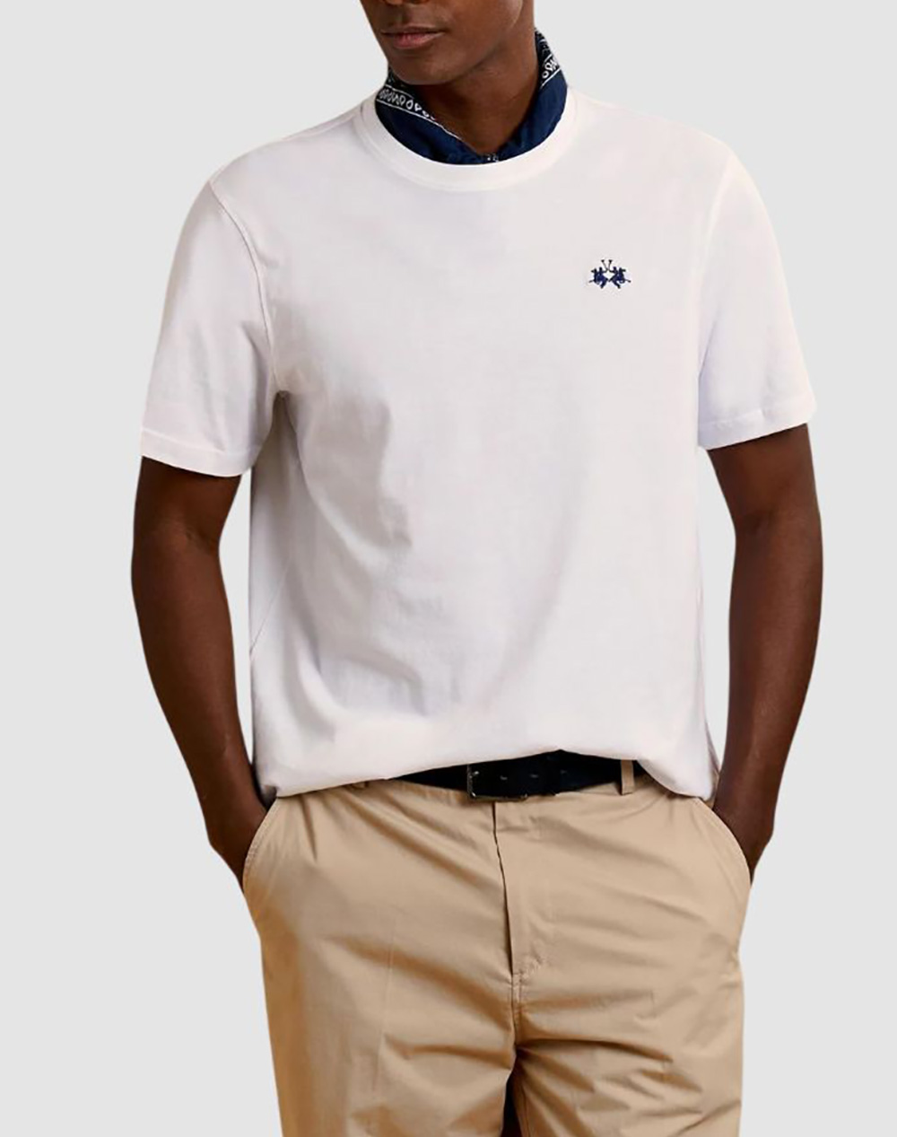 LA MARTINA ΜΠΛΟΥΖΑ T-SHIRT ΚΜ MAN T-SHIRT JERSEY 3LMCCMR14-00001 White