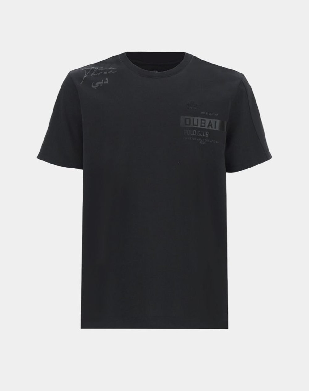 LA MARTINA ΜΠΛΟΥΖΑ T-SHIRT ΚΜ MAN T-SHIRT S/SLEEVE COTTON HE 3LMMCR300-09999 Black