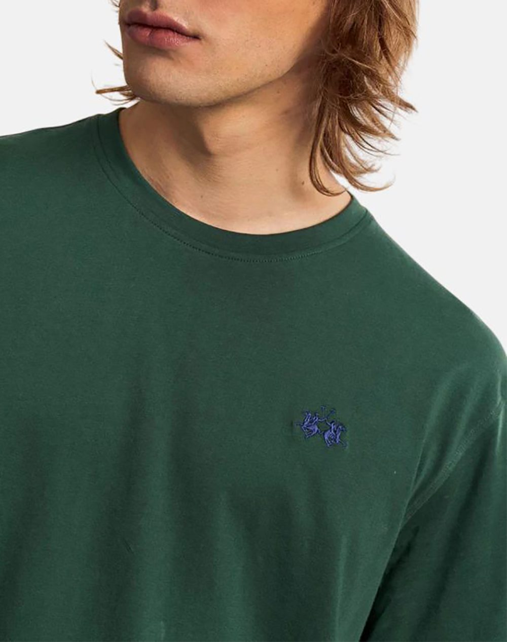 La Martina Μπλούζα T-Shirt Κμ Man S Tshirt Jersey 3Lmmcr004-03183 Darkgreen ανδρικά ρούχα μπλούζες Politikos Shop Πολιτικός