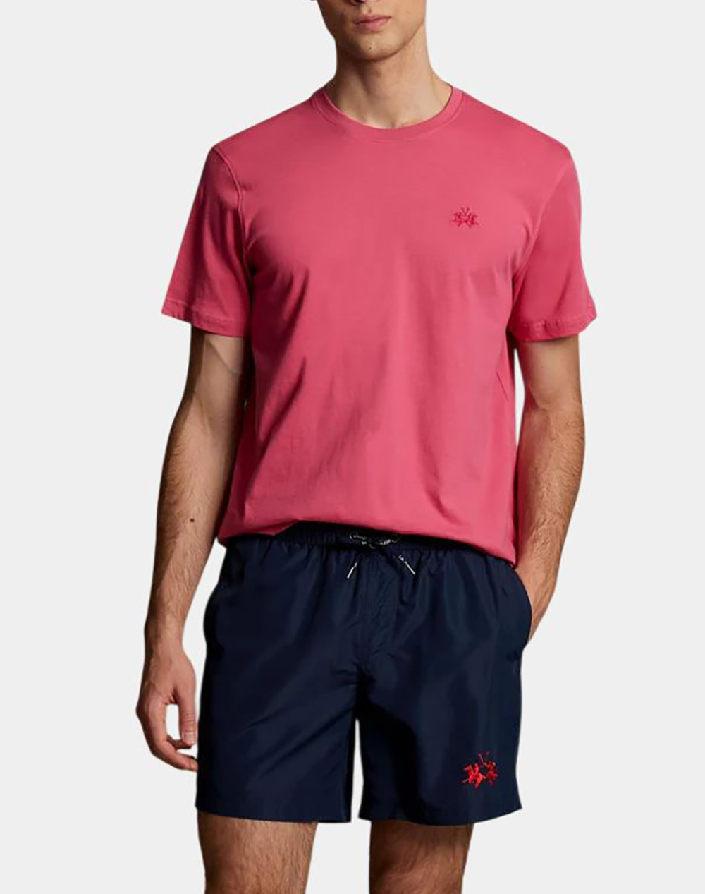 LA MARTINA ΜΠΛΟΥΖΑ T-SHIRT ΚΜ MAN S/S TSHIRT JERSEY 3LMMCR004-05111 Pink