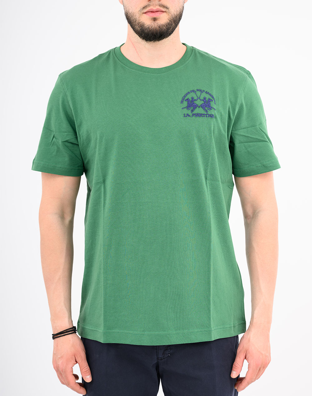 La Martina Μπλούζα T-Shirt Κμ Man S Tshirt Jersey 3Lmmcr009-03049 Green ανδρικά ρούχα μπλούζες Politikos Shop Πολιτικός